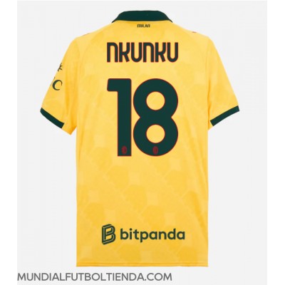 Camiseta AC Milan Christopher Nkunku #18 Tercera Equipación Replica 2025-26 mangas cortas Camiseta AC Milan Christopher Nkunku #18 Tercera Equipación Replica 2025-26 mangas cortas